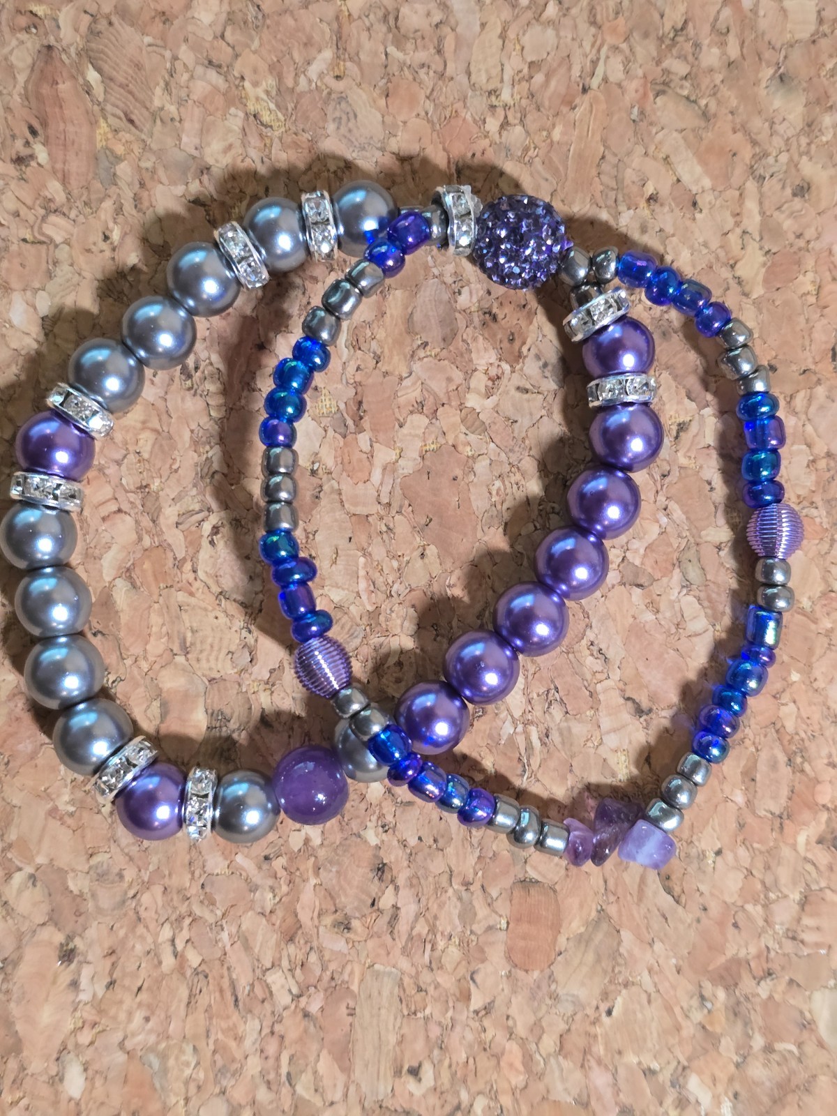 Women’s Woman’s Bracelet Silver and Purple