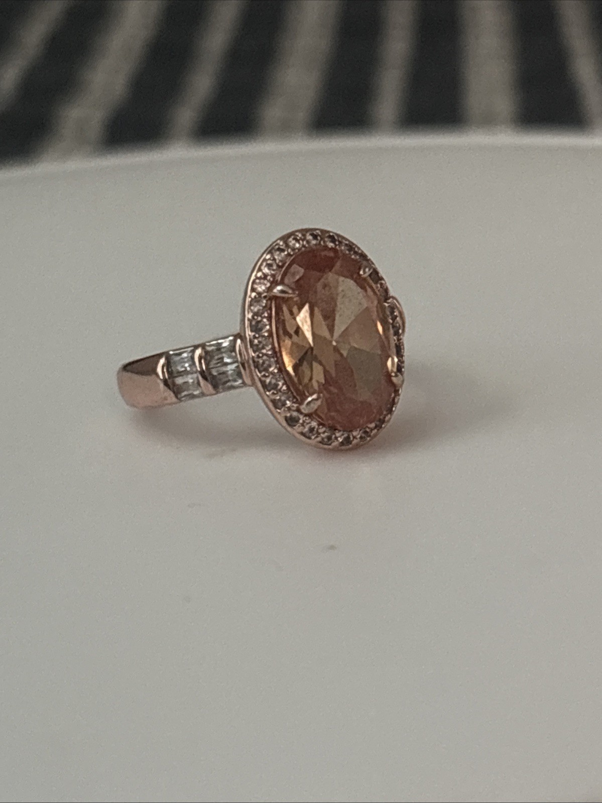 Bomb Party November 2024 Ring Size 5 RBP8411 Feeling Gorgeous Amber Topaz On RGP
