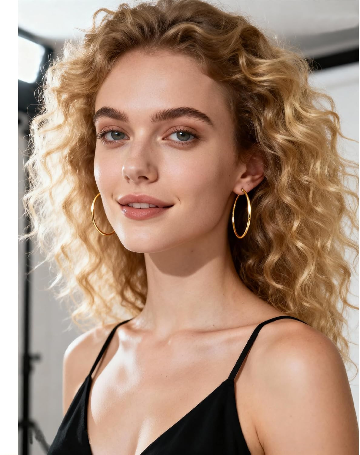 10 Pairs Gold Silver Hoop Earrings for Women | 14K Gold Plated Hoop Dainty Earri