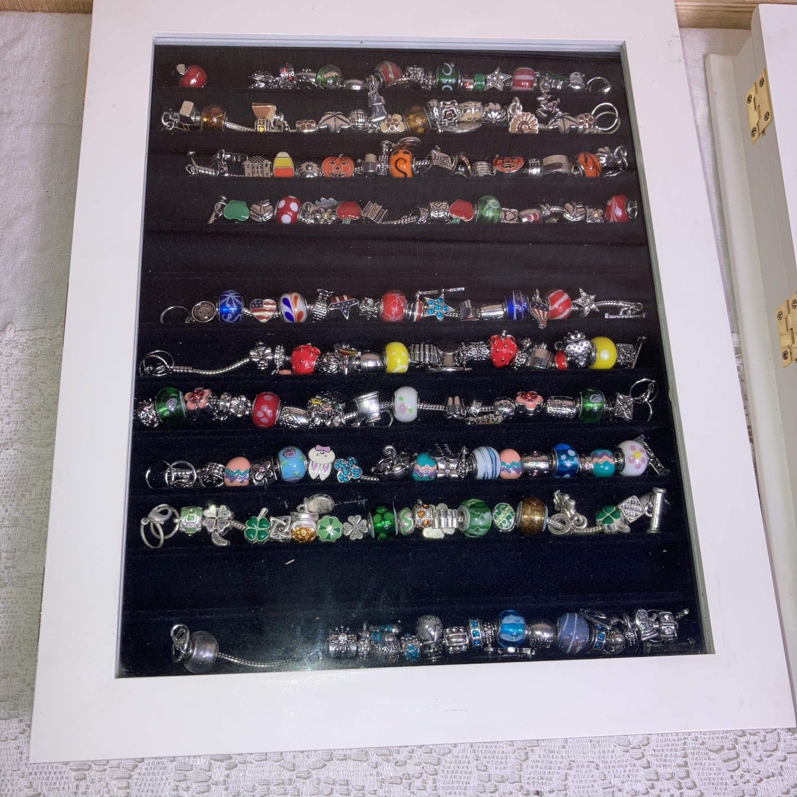 Willabee Ward Monthly Charm Bracelets & Necklaces W/ Wooden Cases Incomplete Set