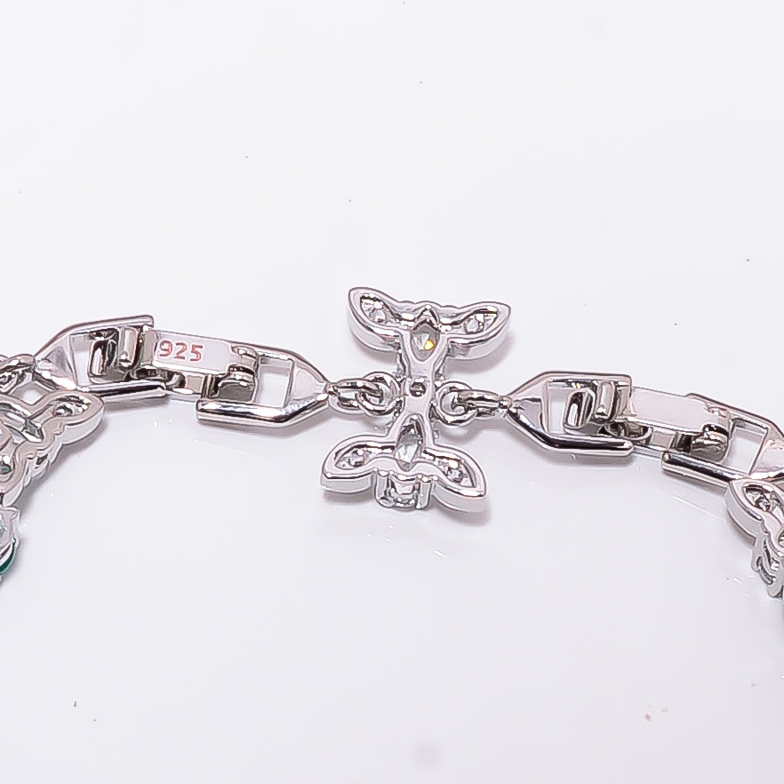 Paraiba Tourmaline, CZ 925 Sterling Silver Adjustable Bracelet 7-8″ B130916