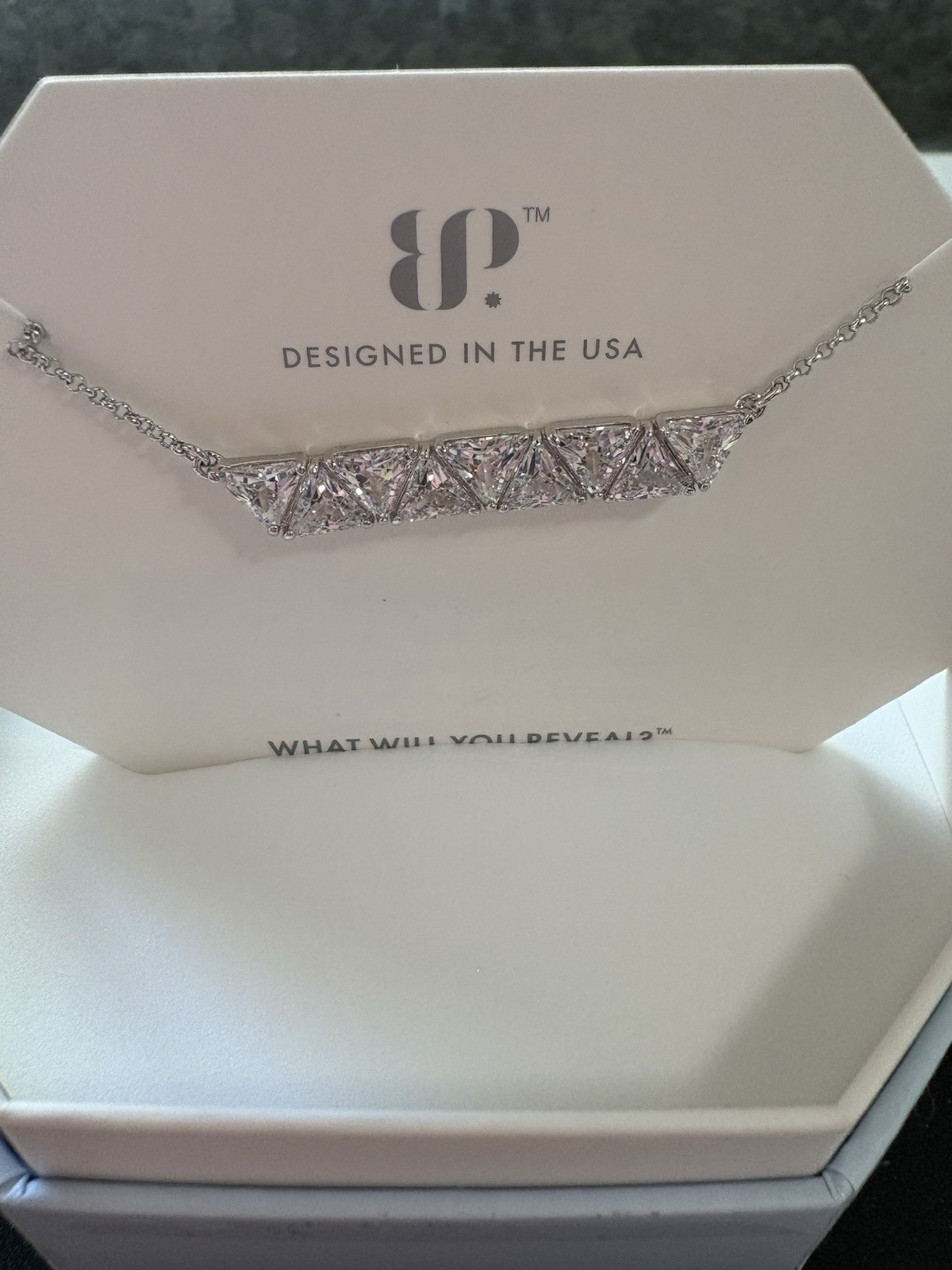 Let’s Get Away Diamond Cubic Zirconia Rhodium Plating 18” + 2.5 Extender
