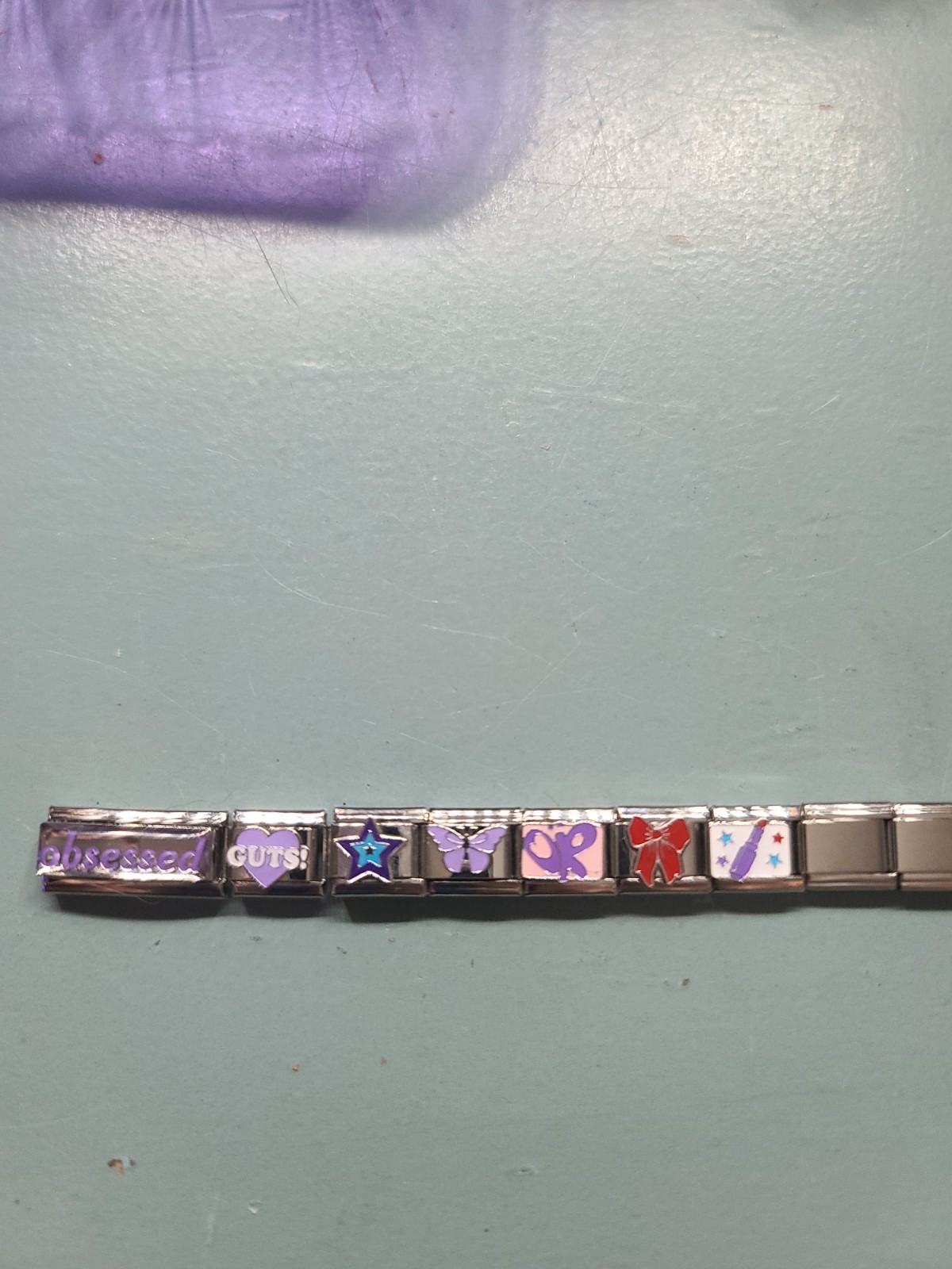 SOLD OUT! Olivia Rodrigo Italian Charm Bracelet OBSESSED & GUTS CHARM TOUR Merch