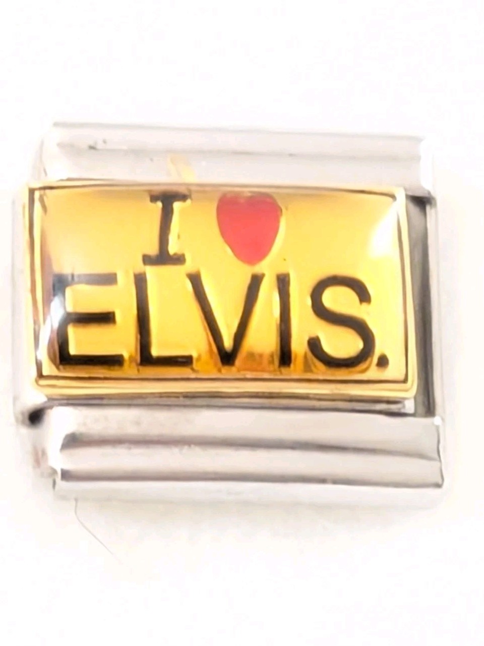 Authentic Signature Products “I 💕 Elvis” Italian Charm Classic 9mm Link B103