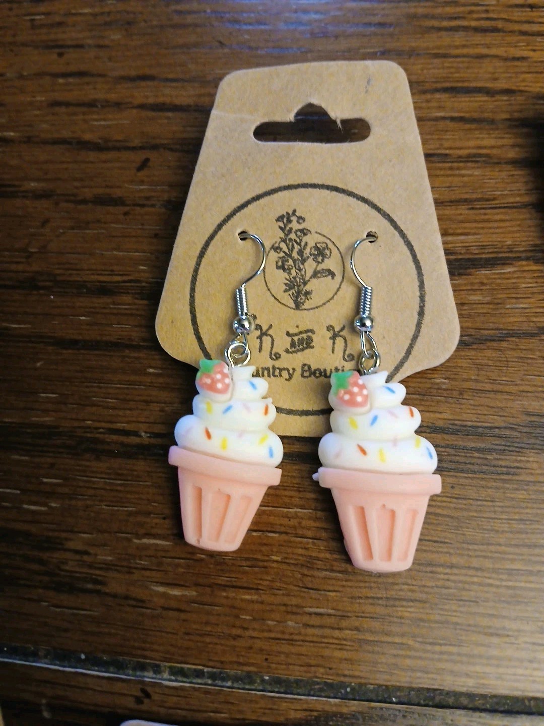 New Lot Of 9 Pair Cute Fun Pink Earrings For Kids, Teens, Young Adults