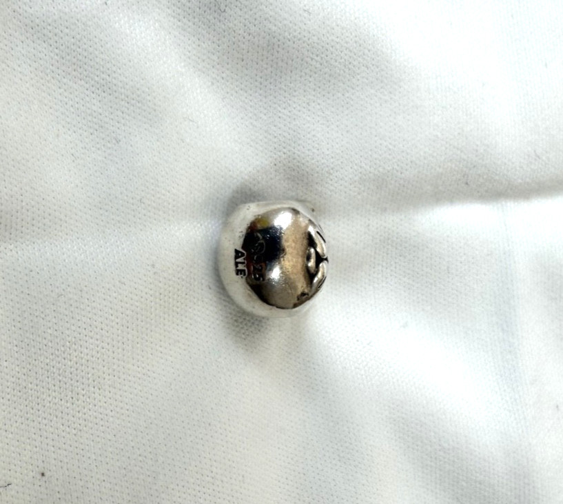 Authentic Pandora Cat Face Charm Sterling Silver S925 ALE