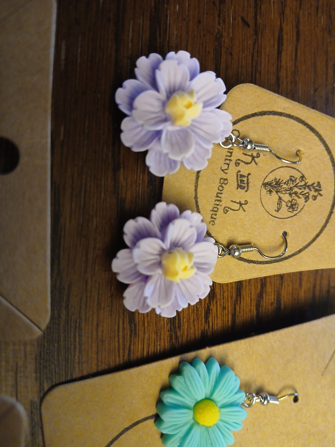 New 8 Pair Various Cute Flower Earrings For Kids Teens Young Adults