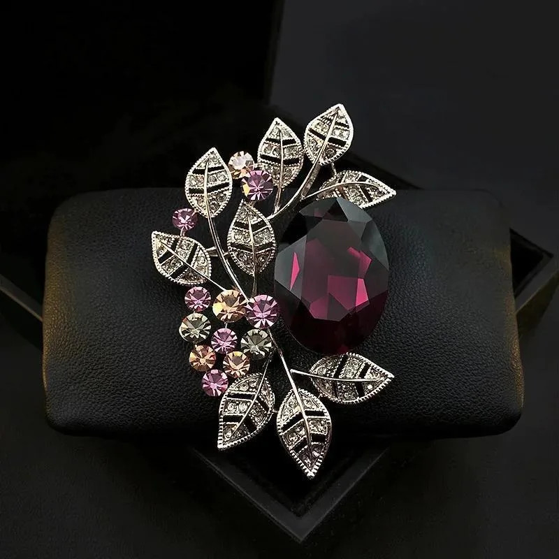 Luxury Rhinestone Badges Jewelry Gorgeous Exquisite Shiny Brooches Pins Gift