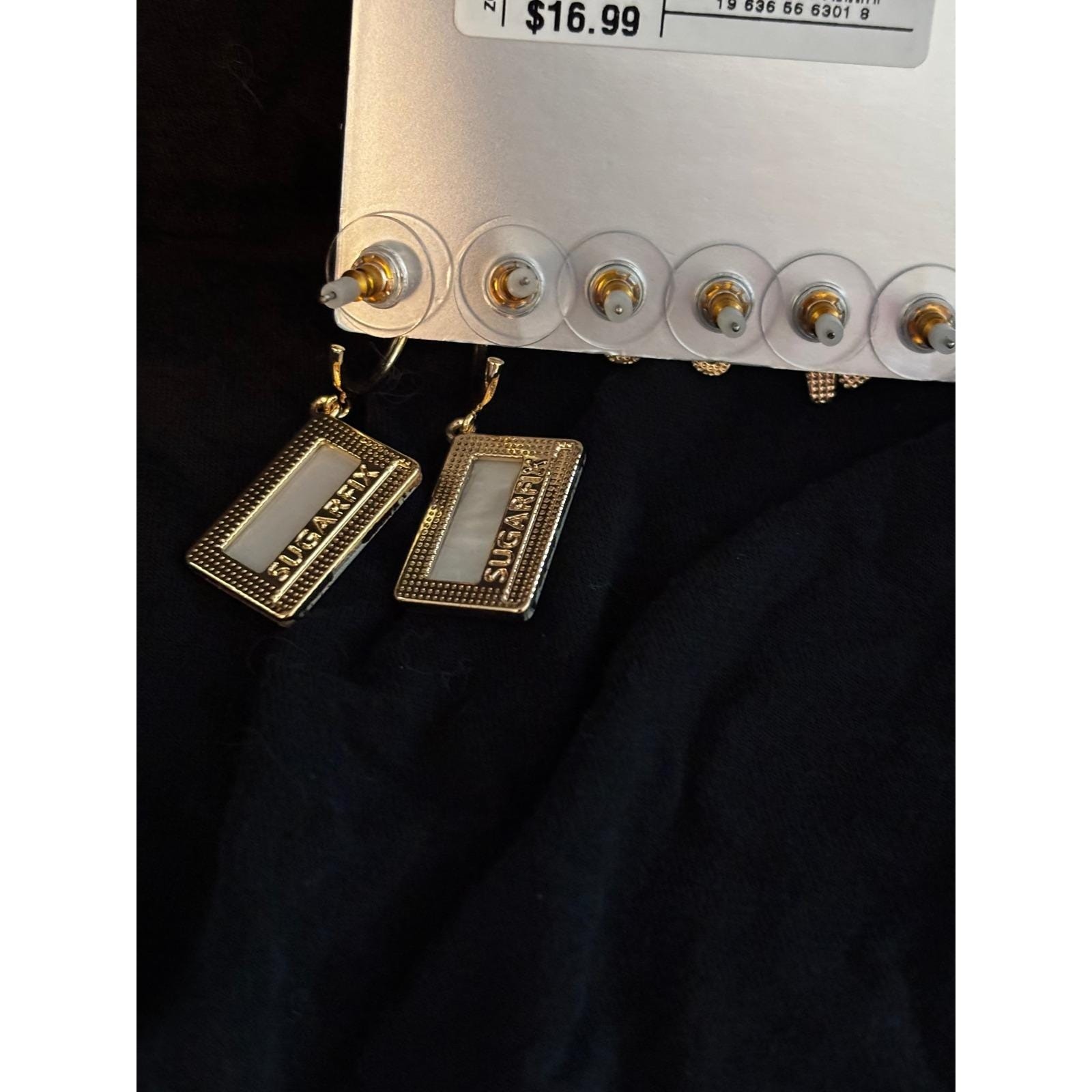 Sugarfix by Baublebar Straight To Tape 90s Music Earring Set Microphone Cassette