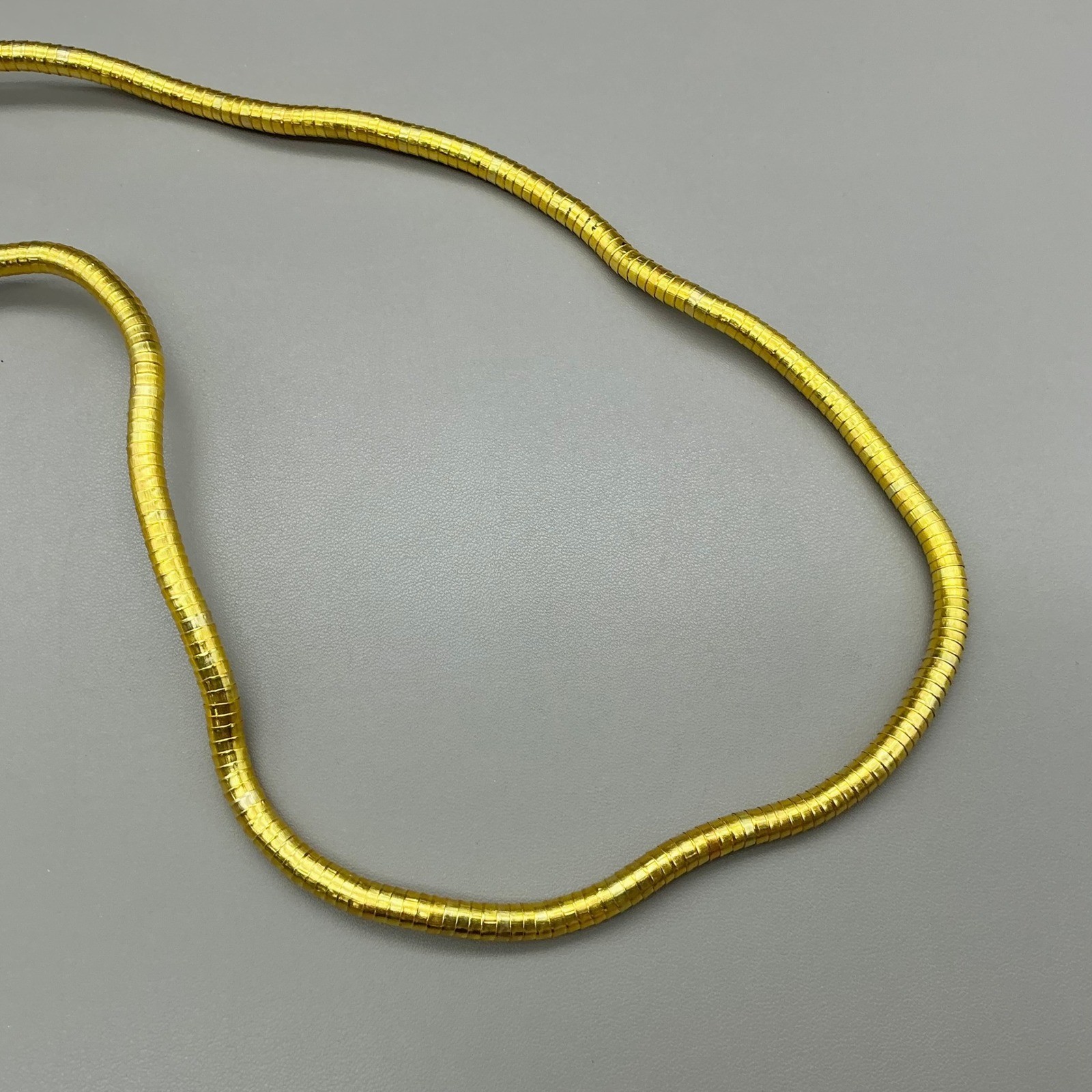 Necklace Womens Gold Tone Snake Chain Link Minimalist Costume Jewelry 30 Inch