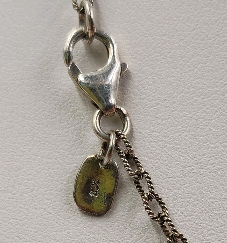 Waxing Poetic Scribbler Sentence 925 silver Beauty is endless so is love 30″