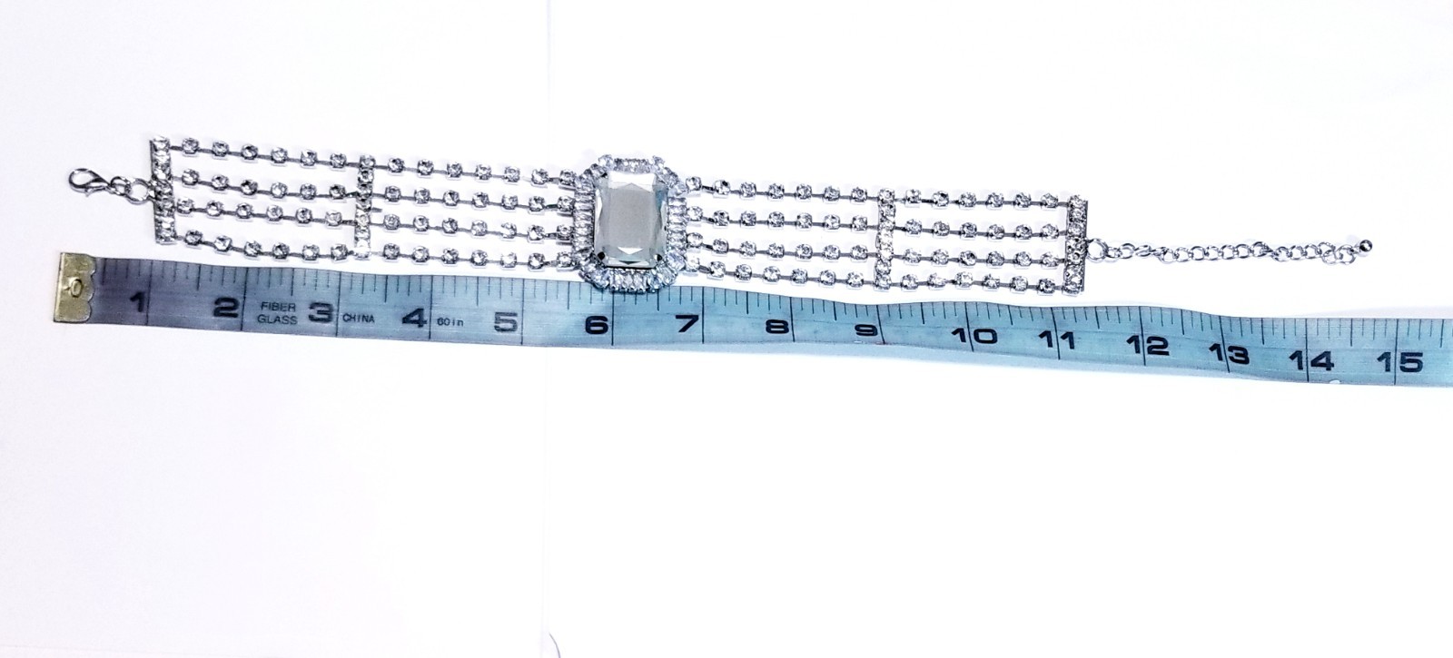 Clear Crystal Choker Rhinestone Crystal Necklace Bridal Prom Pageant Jewelry