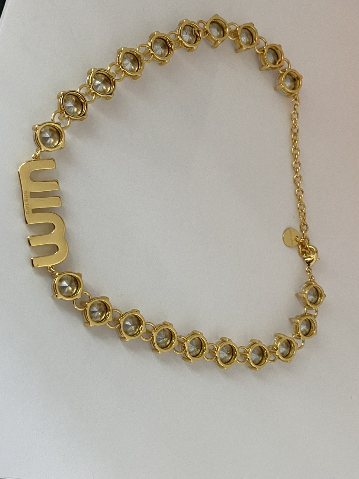 Miu Miu Authentic Rare Find Crystal Chocker Necklace