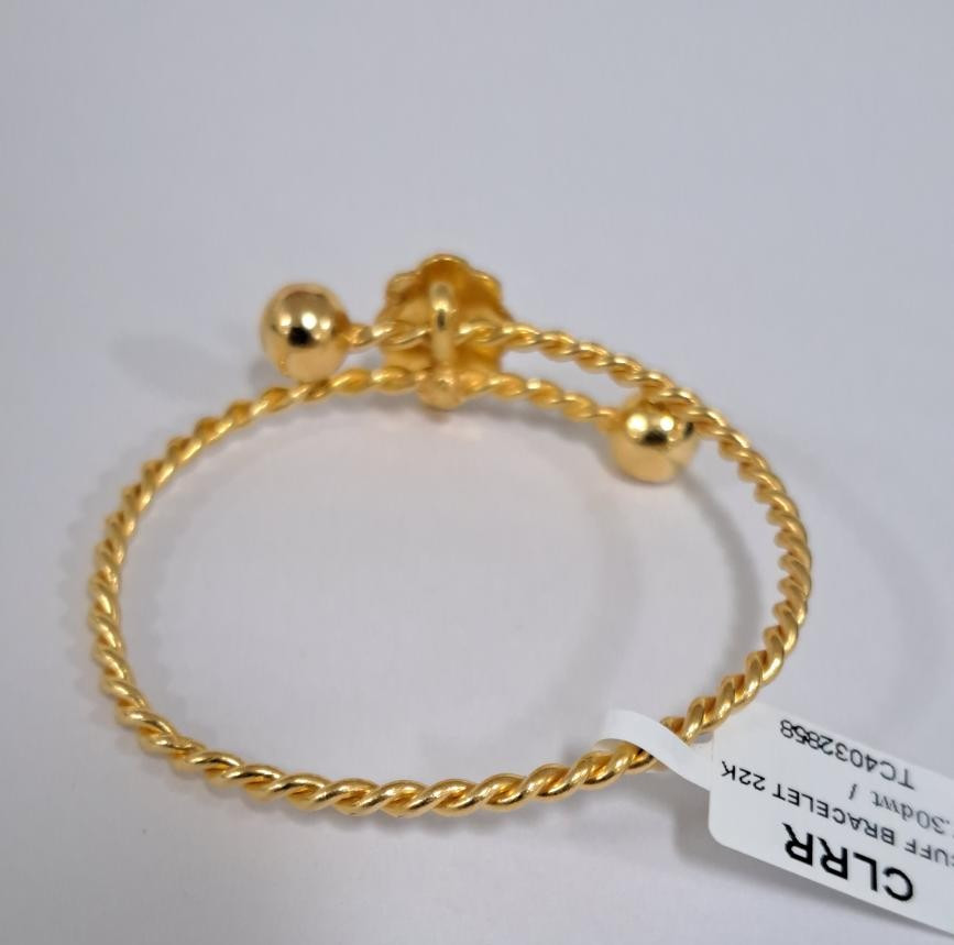 Twist Bangle Bracelet 22K Yellow Gold 7.3dwt (TC4032858)