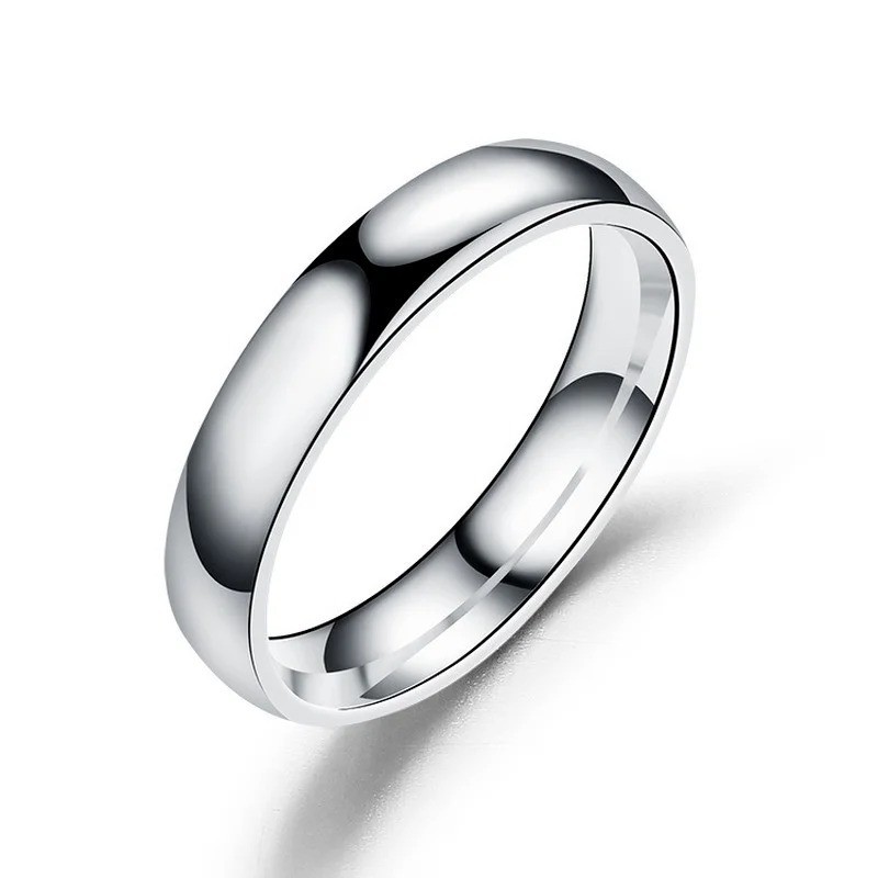 6mm Stainless Steel Wedding Ring for Men Women Hypoallergenic Polished Band Gift