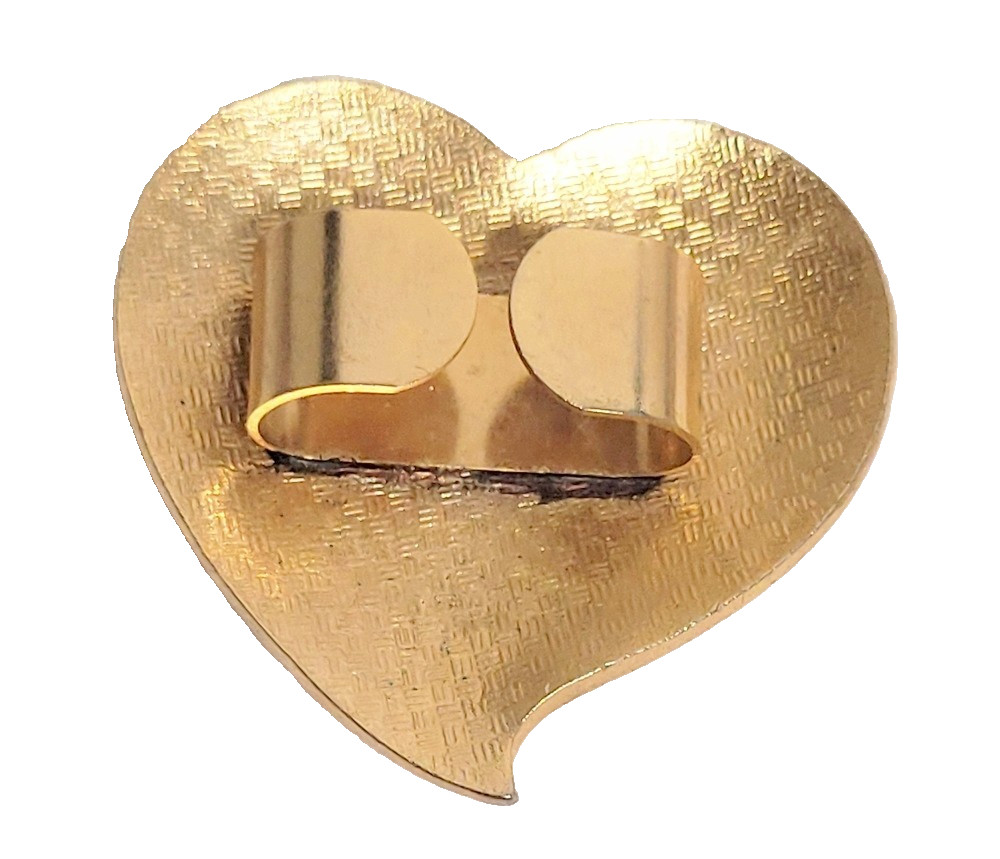 Enamel Heart Bolo Slider Style Scarf Ornament 1 1/2″