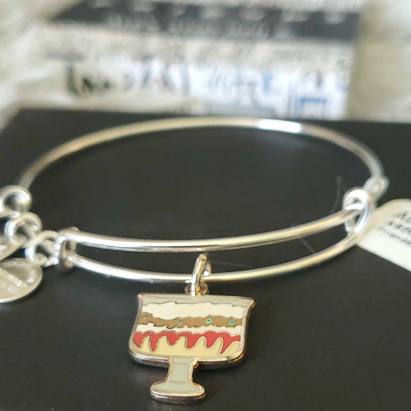 Alex and Ani Friends English Trifle Bangle Bracelet, New W Box, Multi One Size