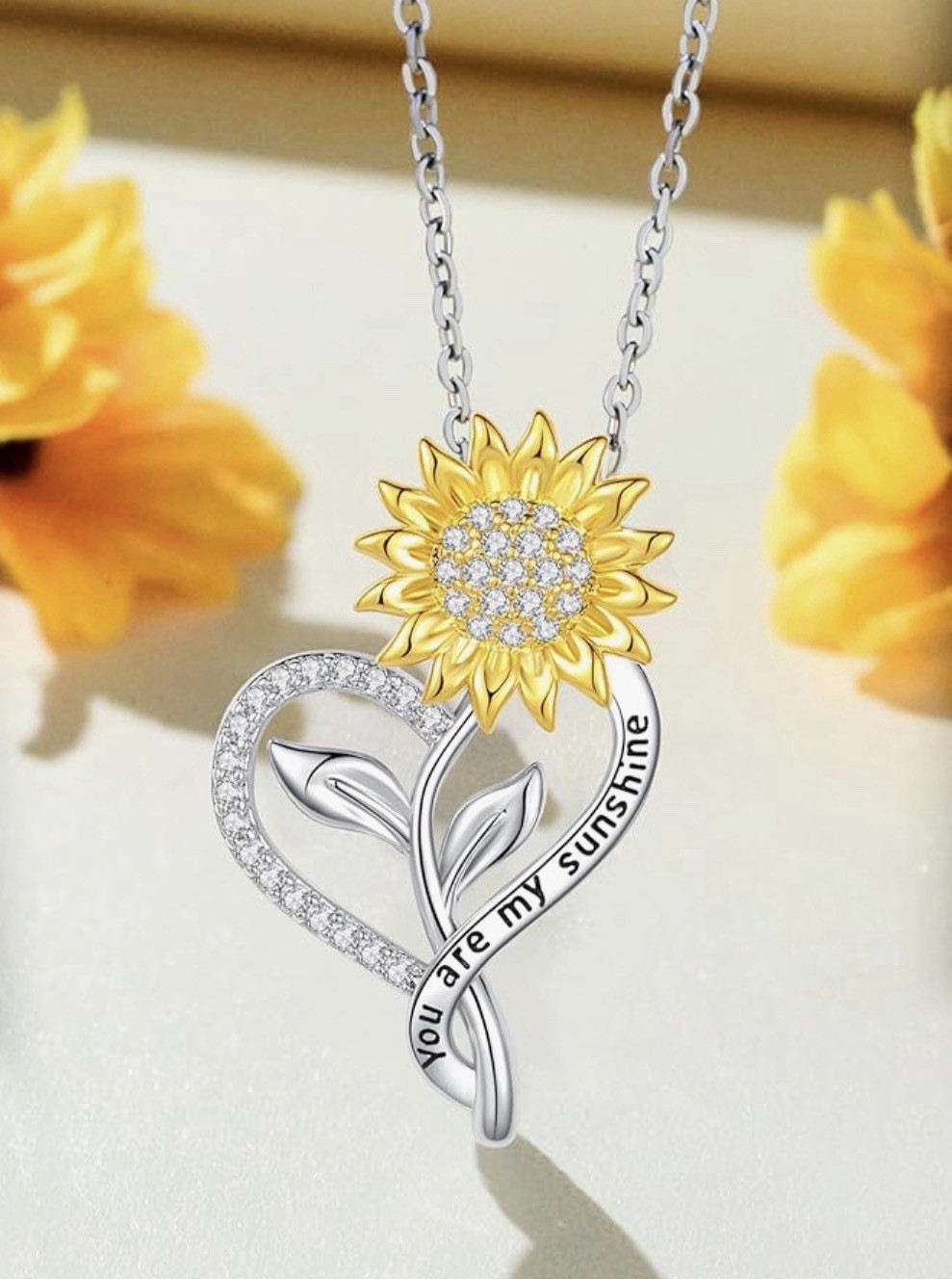 Sunflower Necklaces for Women Anniversary Birthday Gifts for Women Wife Gifts fo