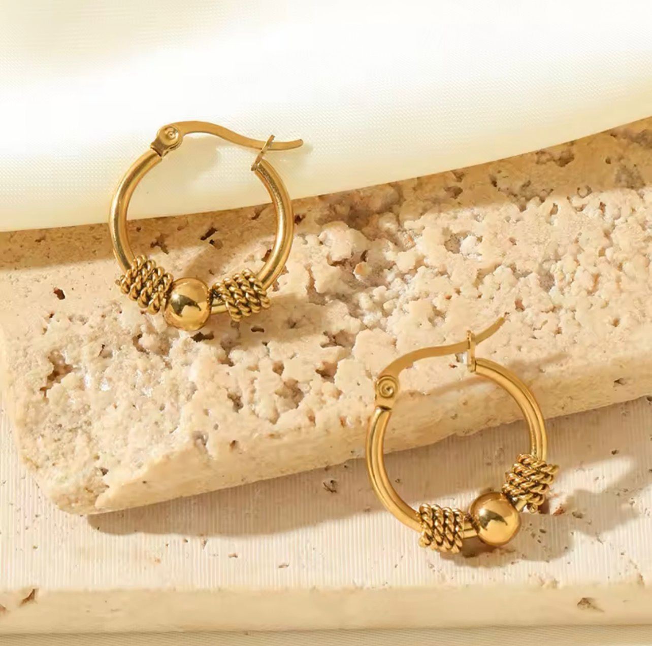Gold Hoop Earrings Fashion Jewelry Everyday Earrings Chic Earrings Trendy