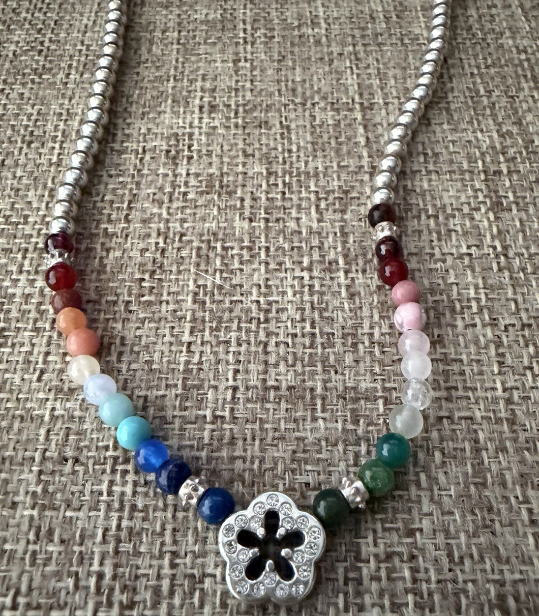 Brighton Contempo Confetti Rainbow Beaded Necklace 16-18″