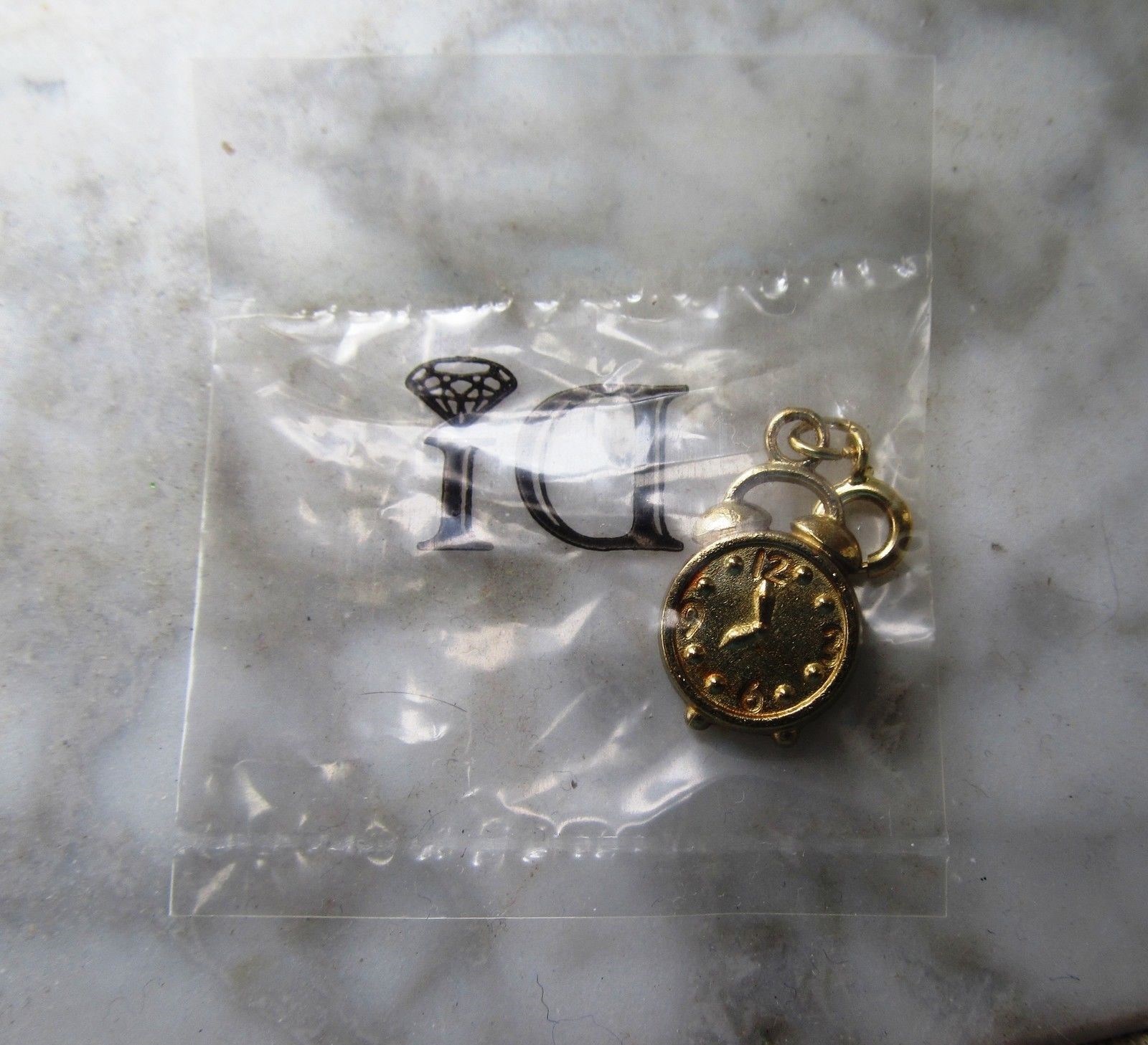 Diamonds International Clock Watch Charm from Puerto Rico Brand New