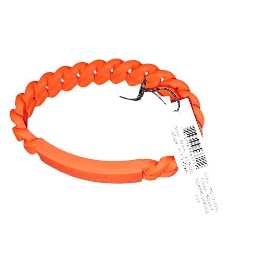 Marc Jacobs Clementine Orange Silicone Bracelet