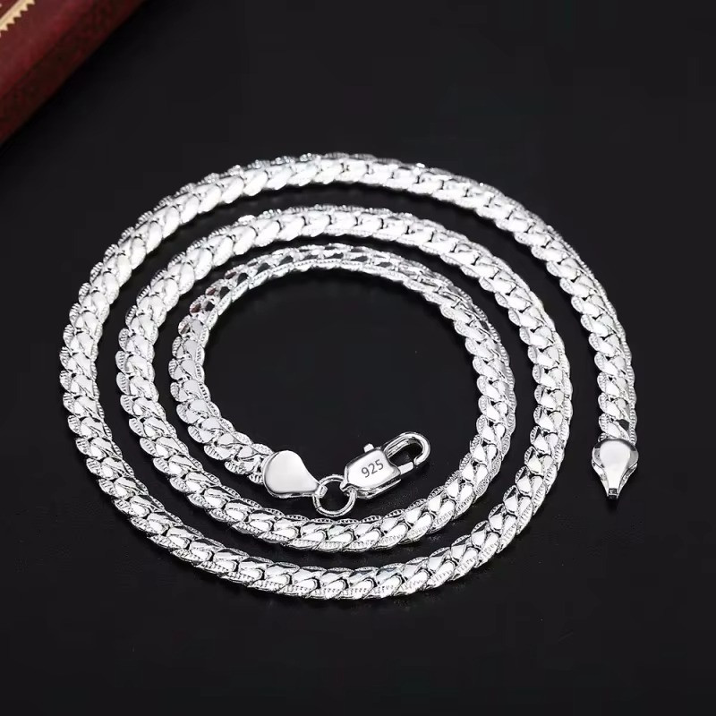 925 Sterling Silver Chain Necklace Jewelry for Women Men