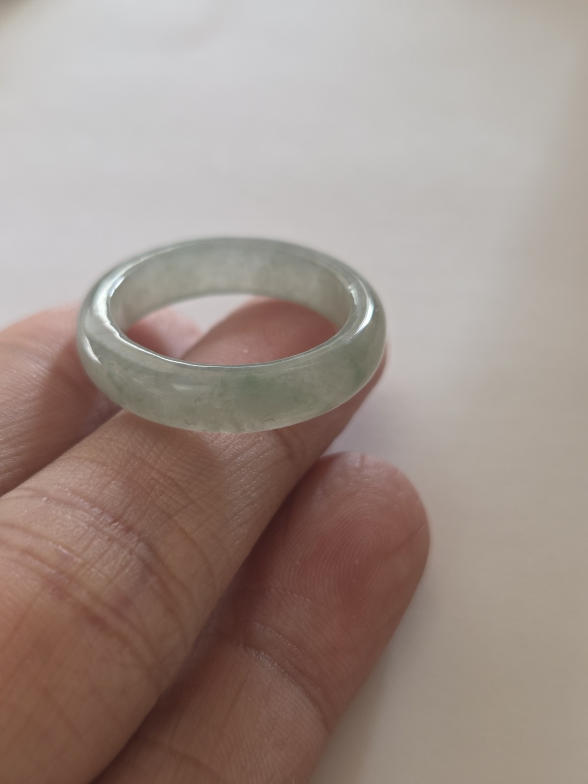 Natural Burmese Jadeite Jade A-grade Ring Size 9