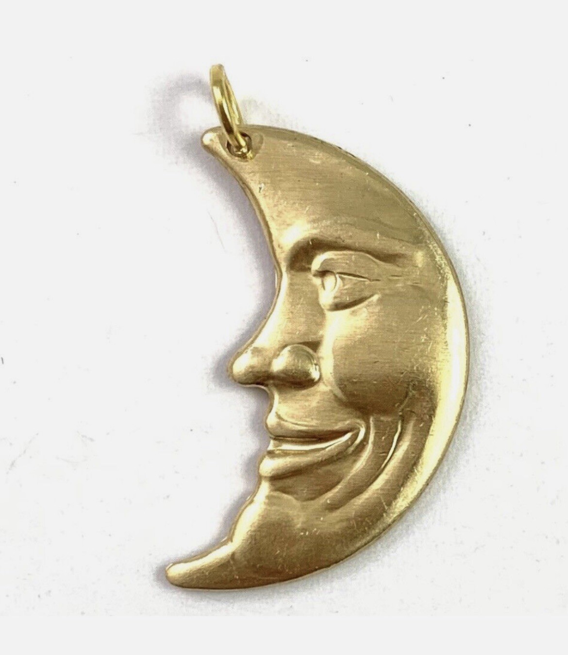 Crescent Moon Charm Necklace Pendant Moon With Face Celestial Jewelry For Women