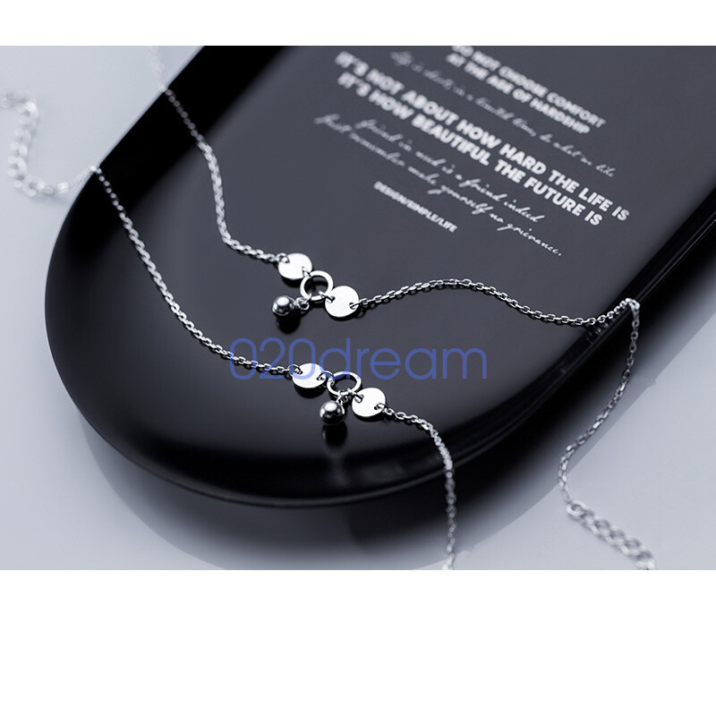 Real 925 Sterling Silver Necklace/Anklet/Bracelet Trace Chain 6.5-24″ Pendant