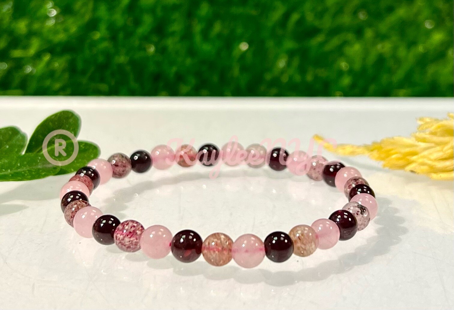 Wholesale 6 Pcs Natural Heart Chakra 6mm 7.5” Crystal Stretch Bracelet