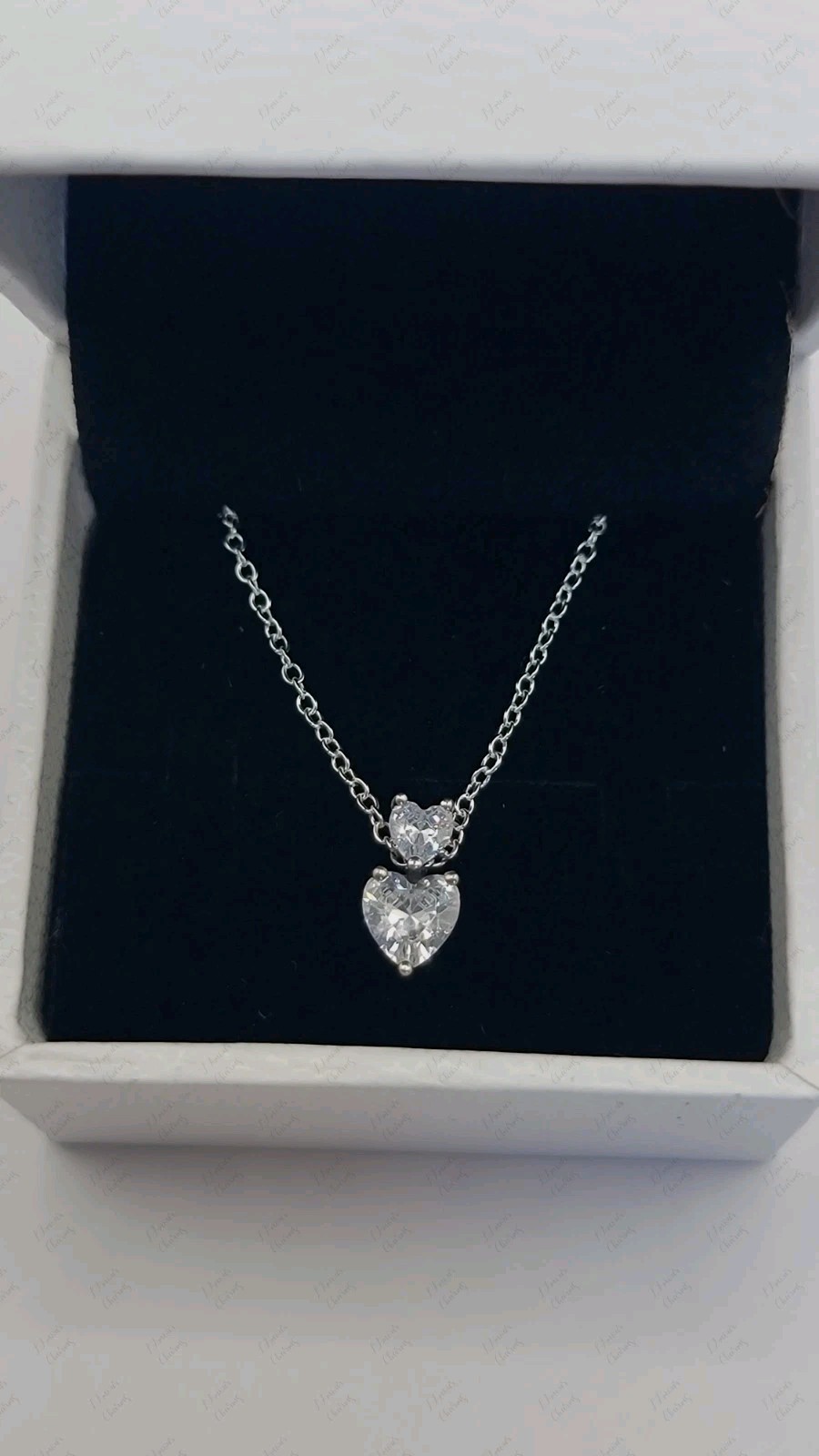🔅Authentic Pandora Necklace Two-tone Circles With Earrings Gift Set In Box
