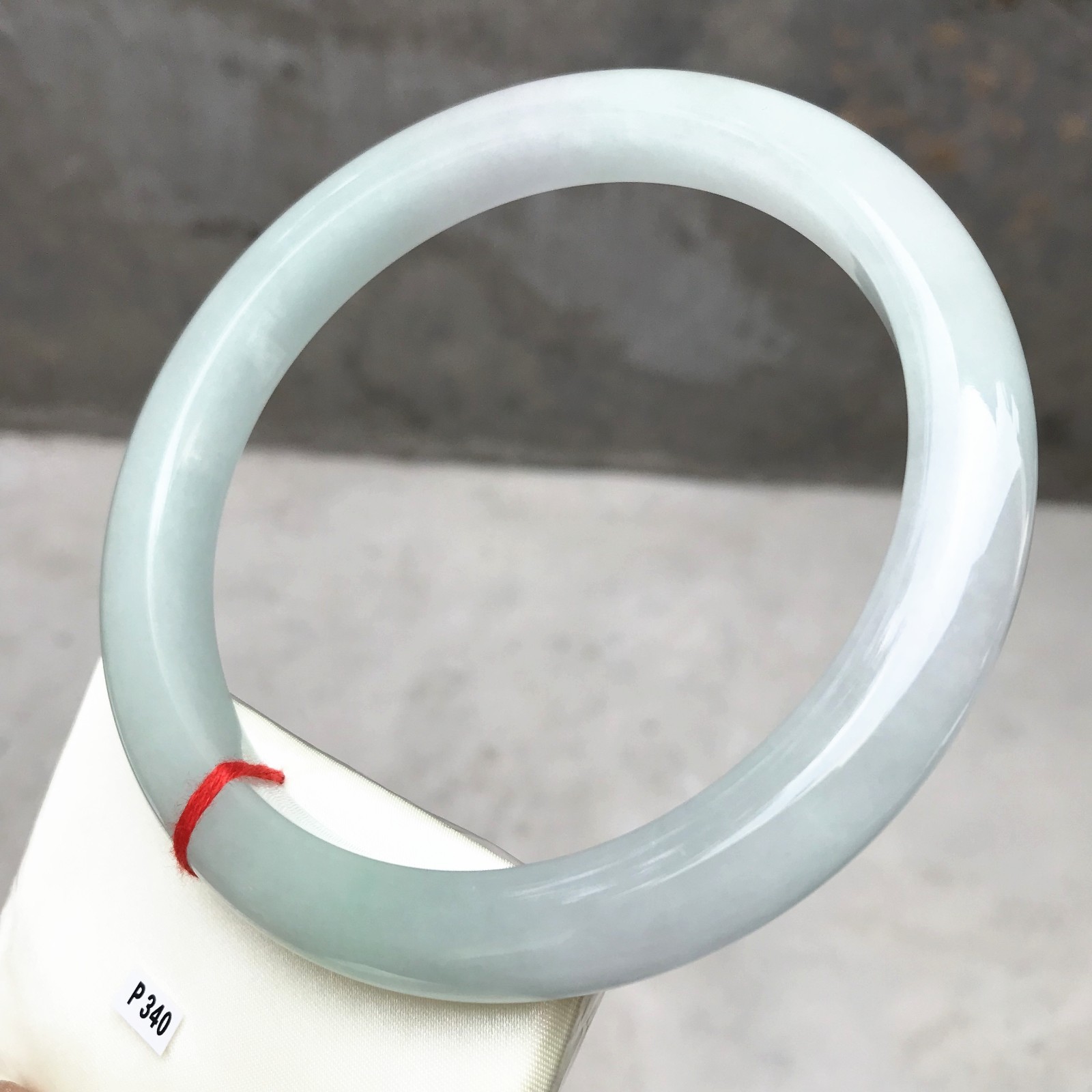 84MM Natural Icy Green Jadeite Jade Bracelet Burma Jadeite Jade Big Bangle