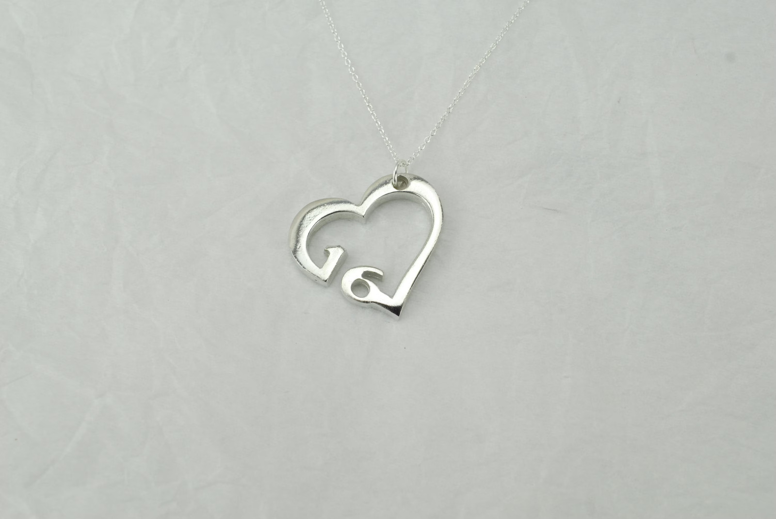 16th Anniversary Silver Pendant Beaten Heart for Wife Gift UK