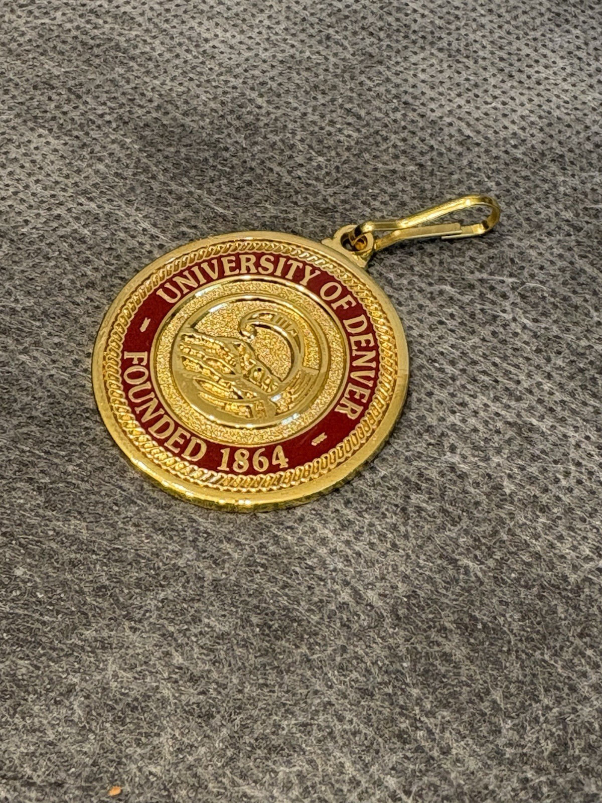 University Of Denver Founded in 1864 Zipper Pull Medallion by Jostens ZP 455