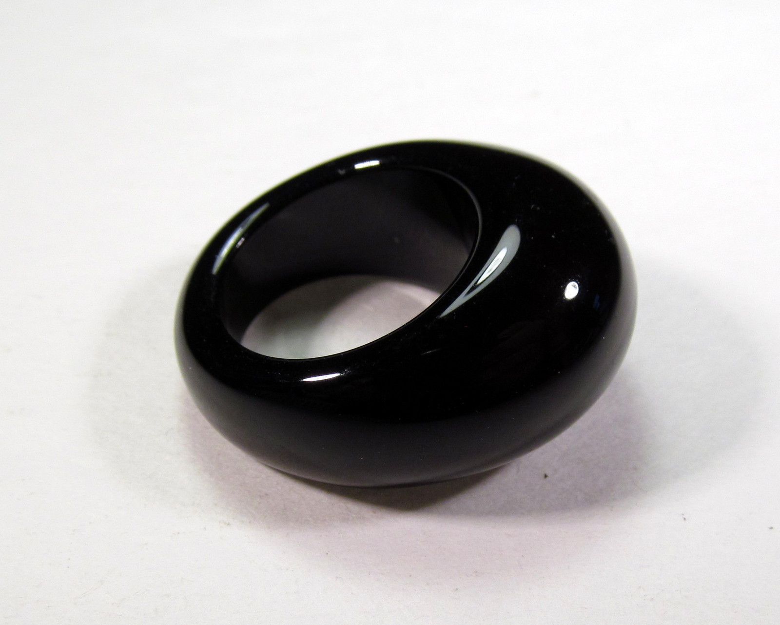 Impressive Natural Black Onyx Various SOLID Ring Sizes ONYXR142