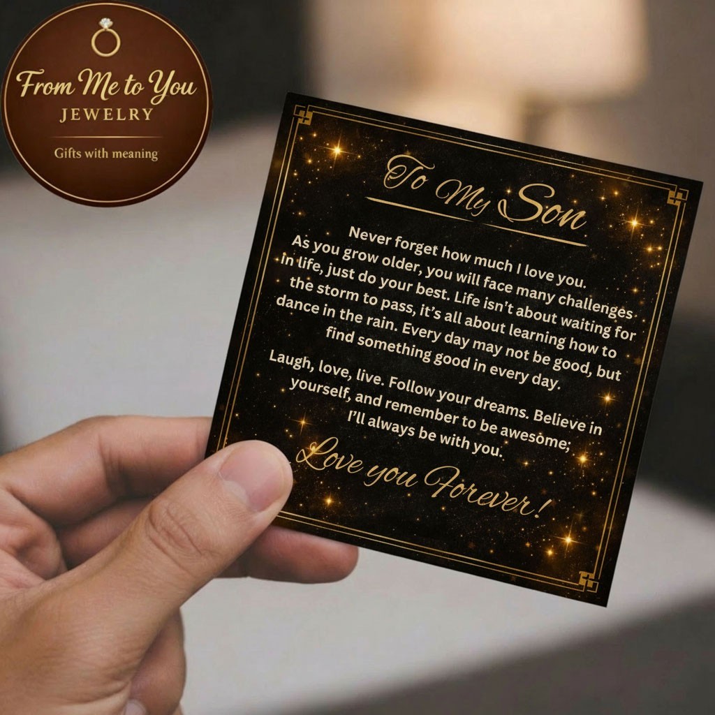 To My Son Gift for Son Bracelet Love from Mom, Dad Forever Birthday, Graduation