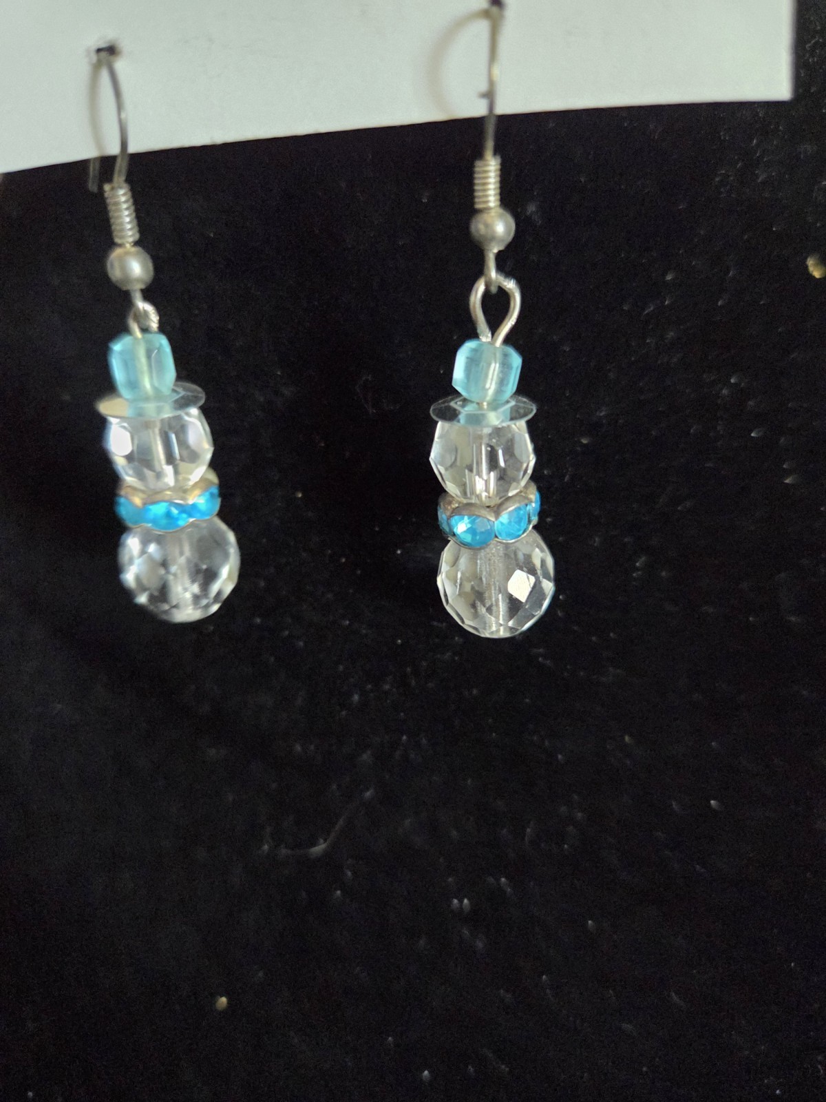 Christmas Earring Lot: Crystal Snowman Pearl Snowman Dog with Bone Bell Earrings
