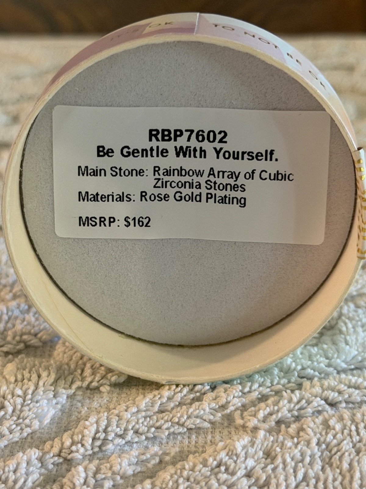 Bomb Party Mental Health Awareness Ring Size 7 Be Gentle With Yourself RBP7602