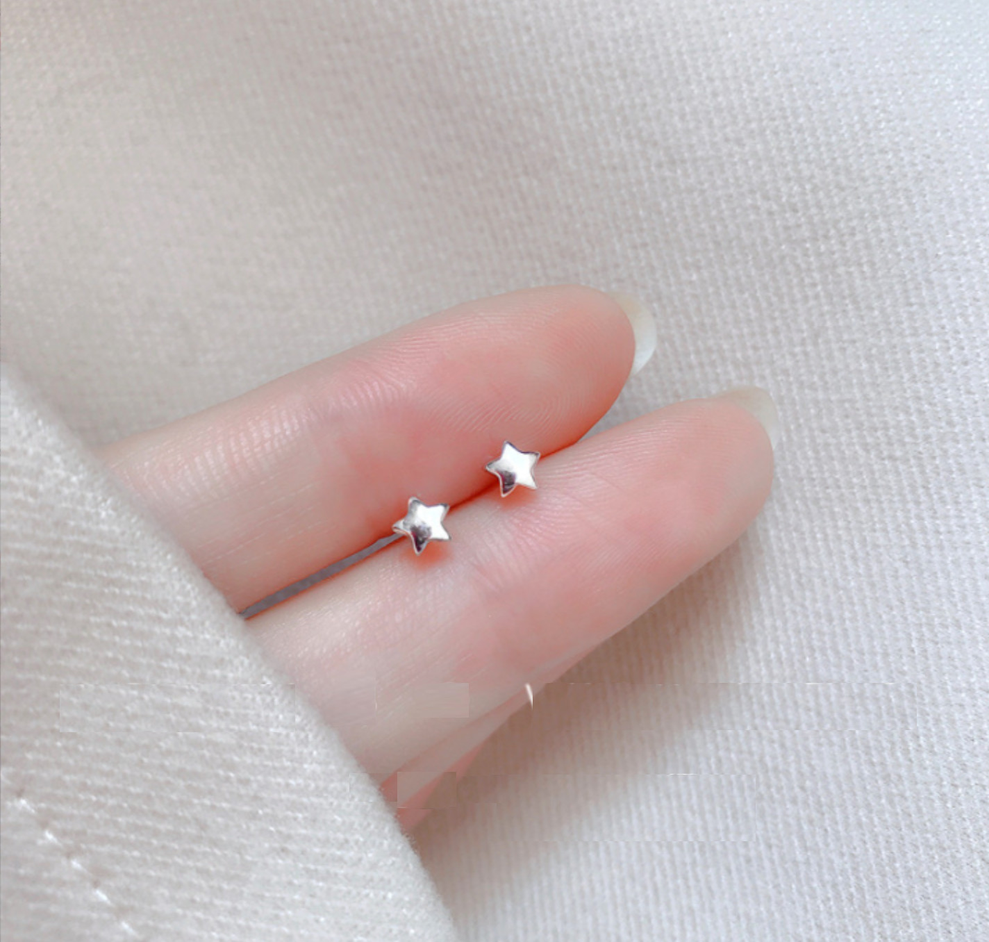 Tiny Silver/Gold Star Stud Earrings
