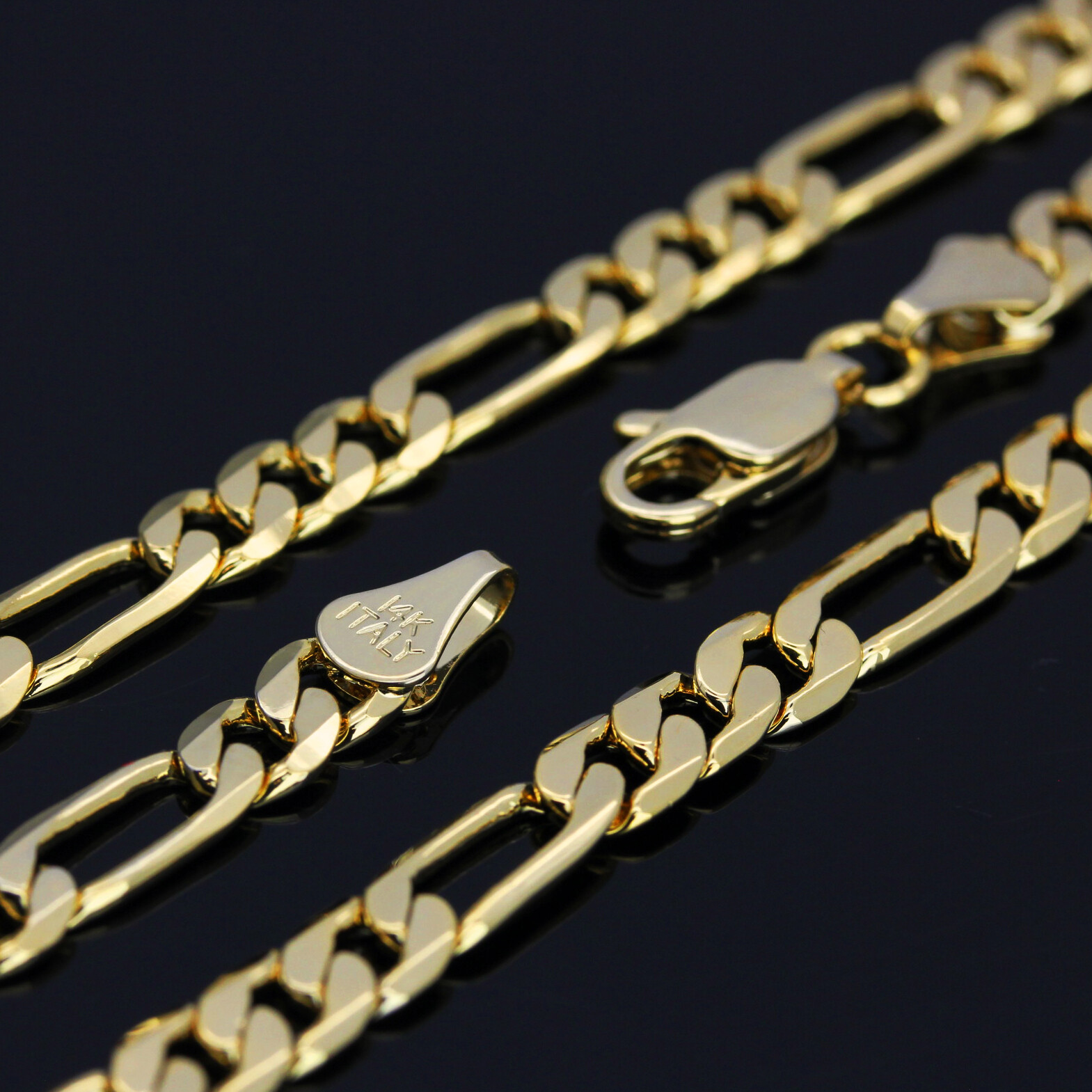 Our lady of Guadalupe 14k Gold Plated Brass Pendant 18″ Figaro Choker Chain