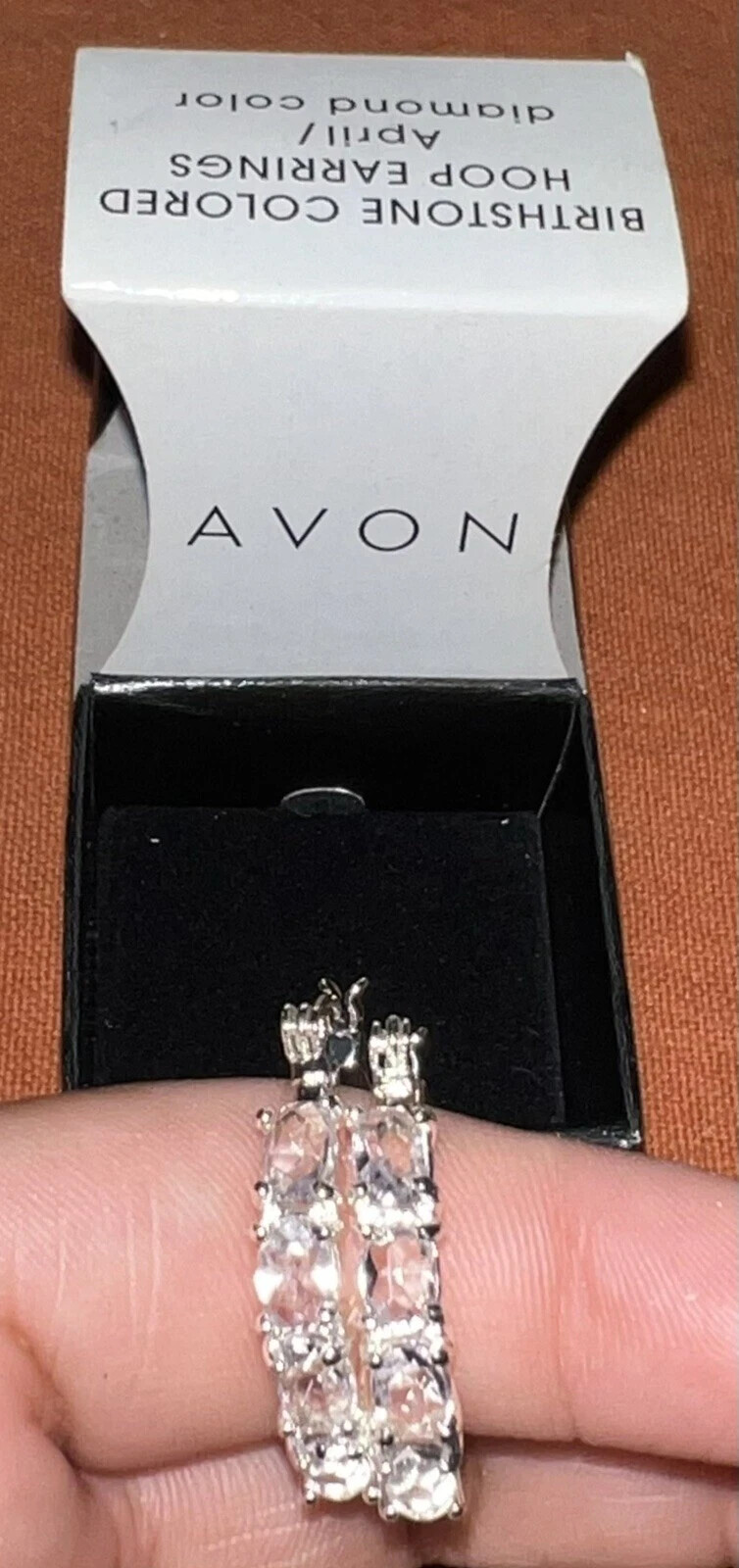 Avon Birthstone Colored Hoop Earrings | Choose Your Month | Nickel-Free Dazzling