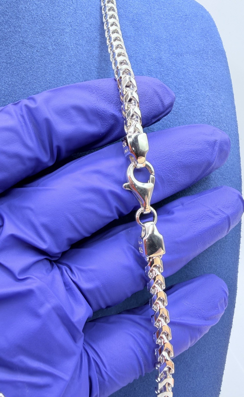 HEAVY SOLID 925 ITALY STERLING SILVER FRANCO CHAIN NECKLACE 28 6MM 863G G2U