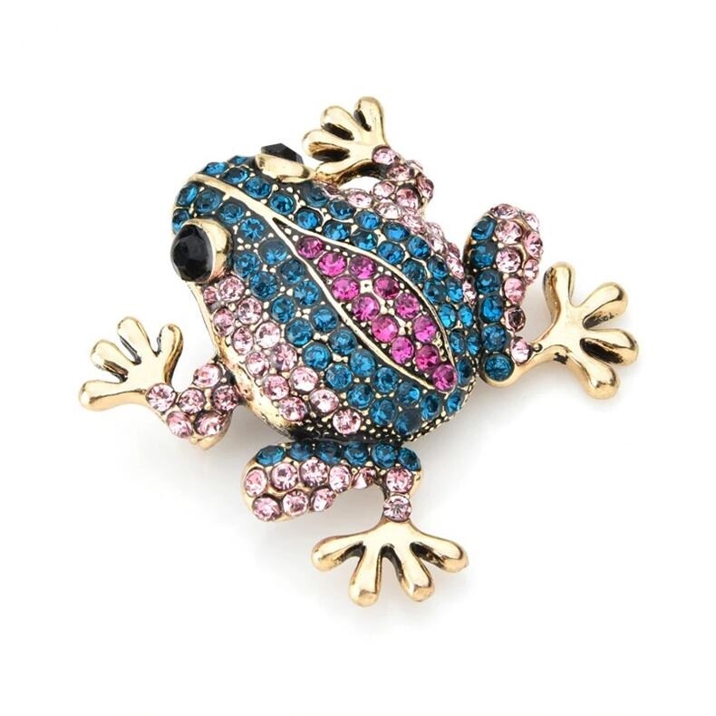 Hot Sale Frog Pin for Women Men Animal Brooches Friend Gifts Jewelry Accessories