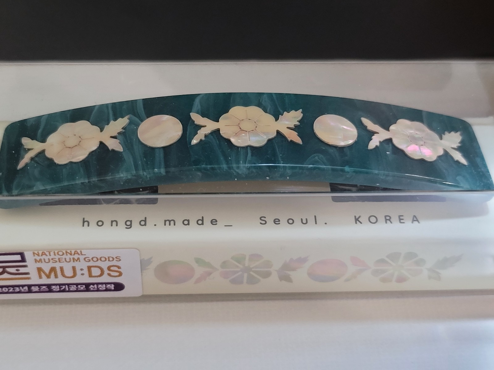 National Museum of Korea Mother of Pearl Hair Pin Clip Korean Traditional Beauty