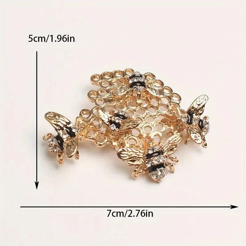 Women Men Unisex Bee Lover Brooch Fashion Bees Animals Pins Badge Jewelry