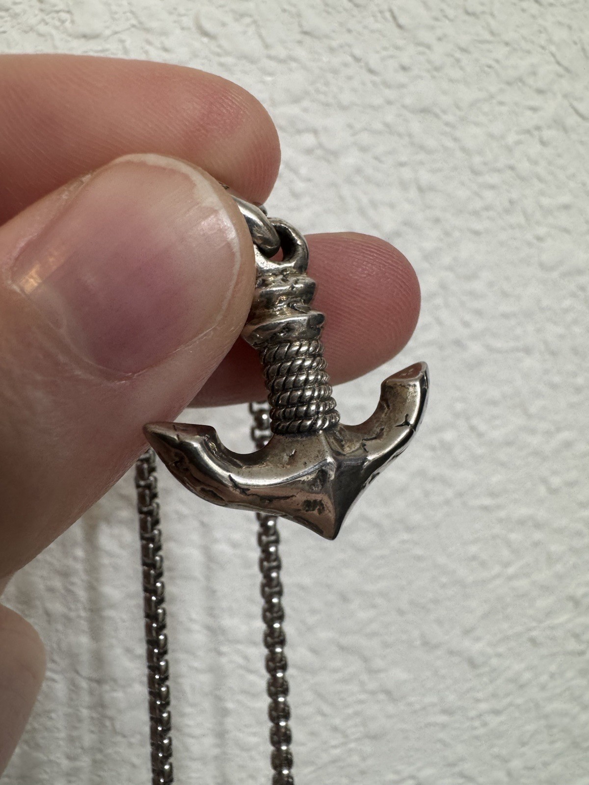 Clocks And Colours Hook Line And Sinker Anchor Necklace – Rare