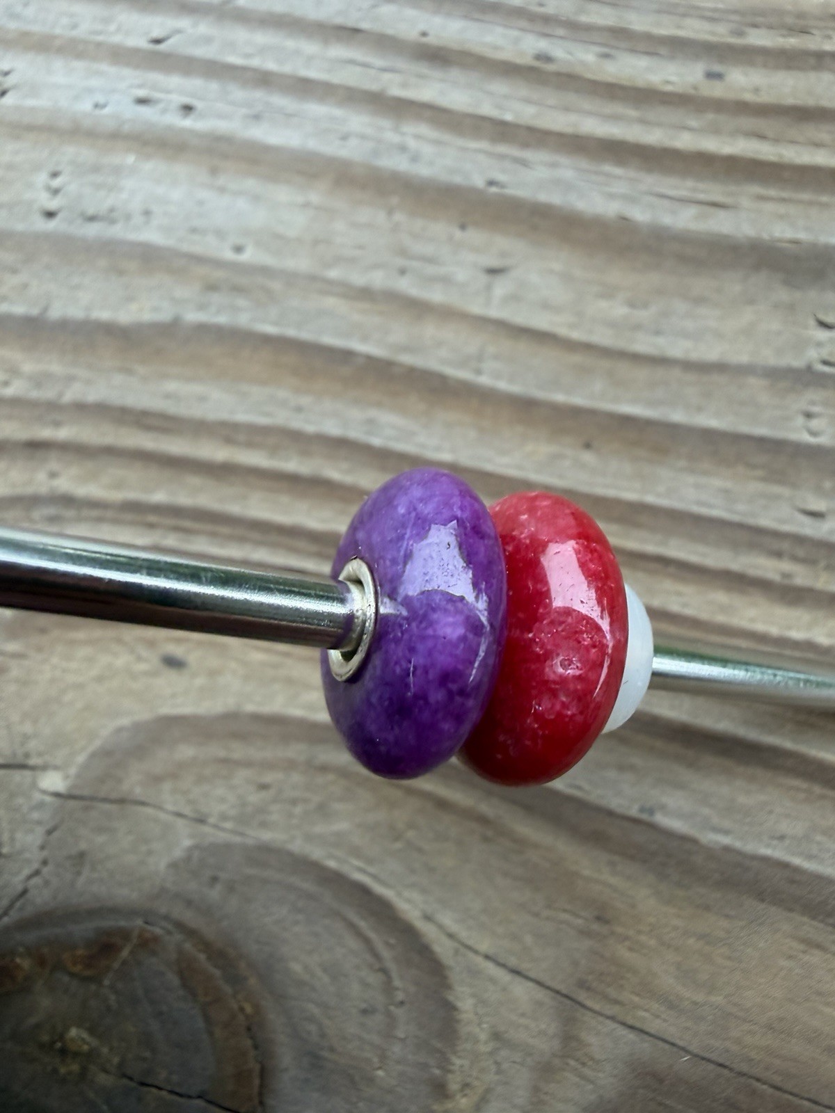 2 TROLLBEADS LE China Jade Beads from 2009 LE Chinese Bracelet Rare HTF