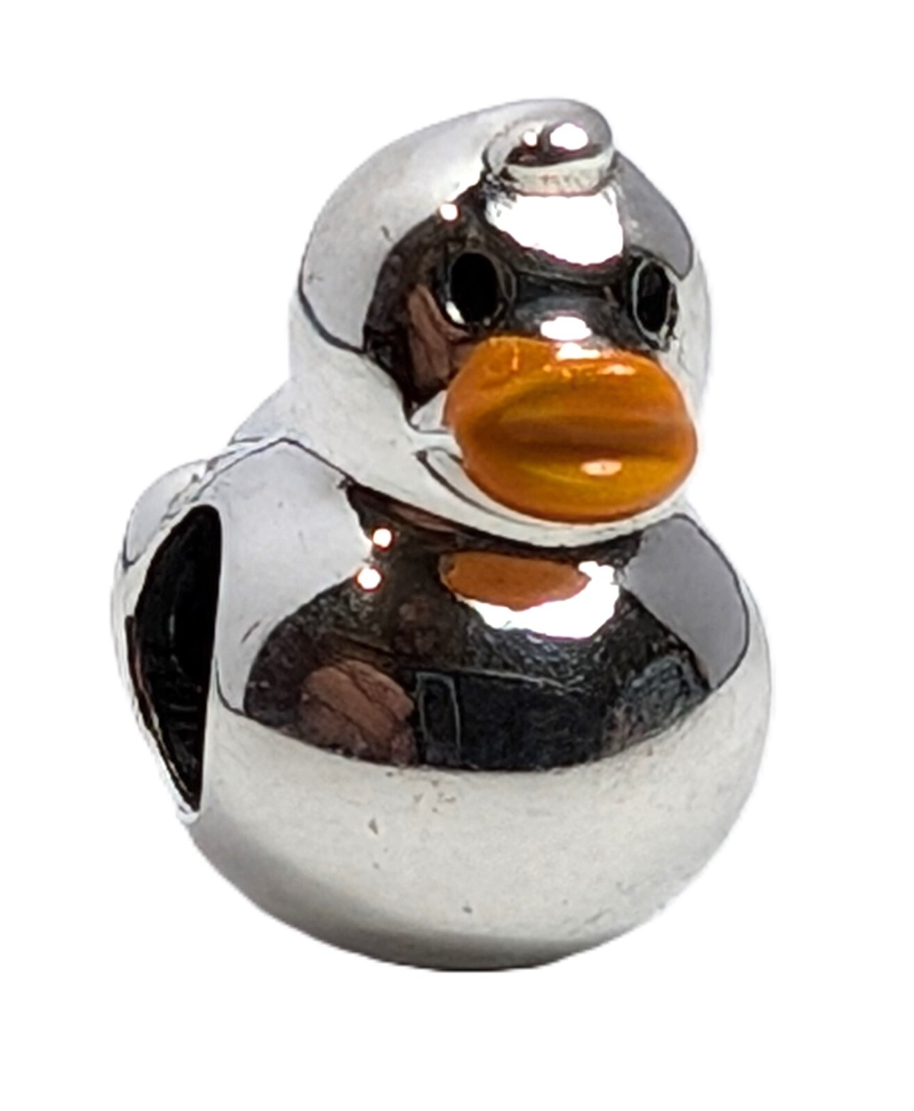 Authentic Pandora Charm, Polished Rubber Duck, #799554C01