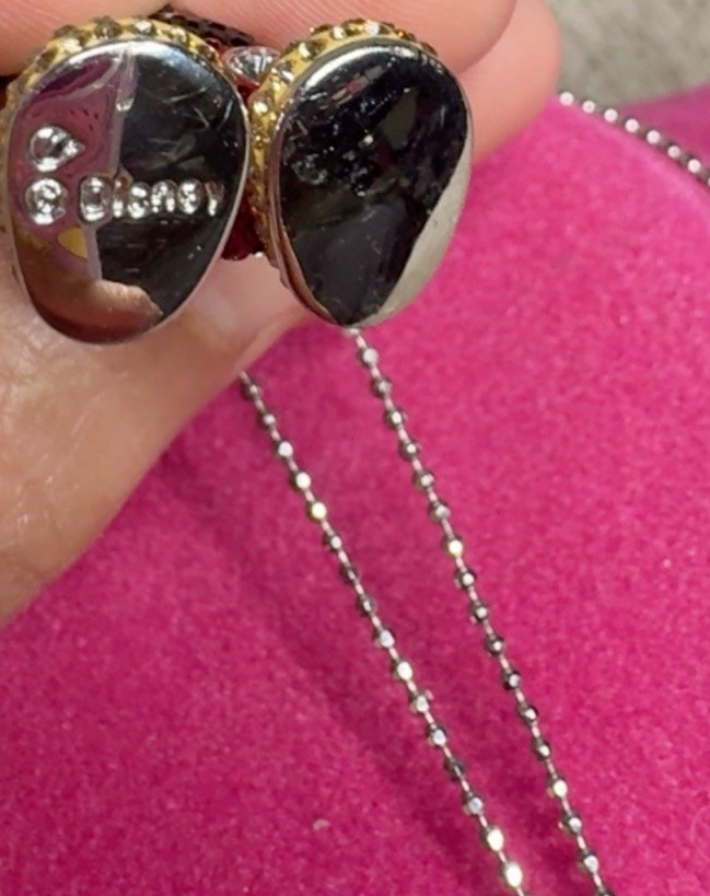 SWAROVSKI DISNEY MICKEY MOUSE CRYSTAL LONG NECKLACE RARE & BEAUTIFUL